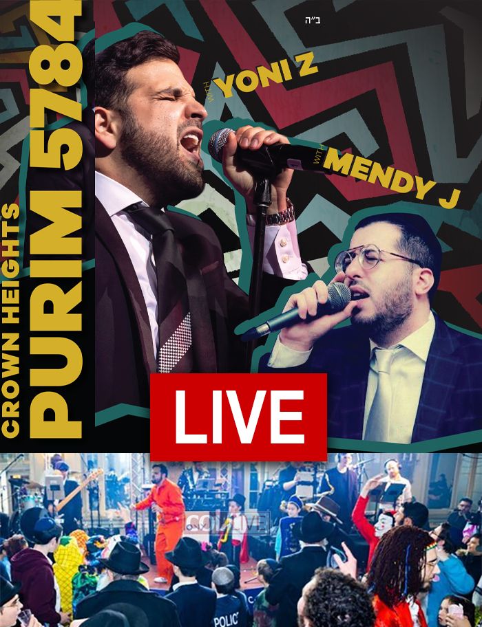 Live: Community Purim Bash With Yoni Z and Mendy J