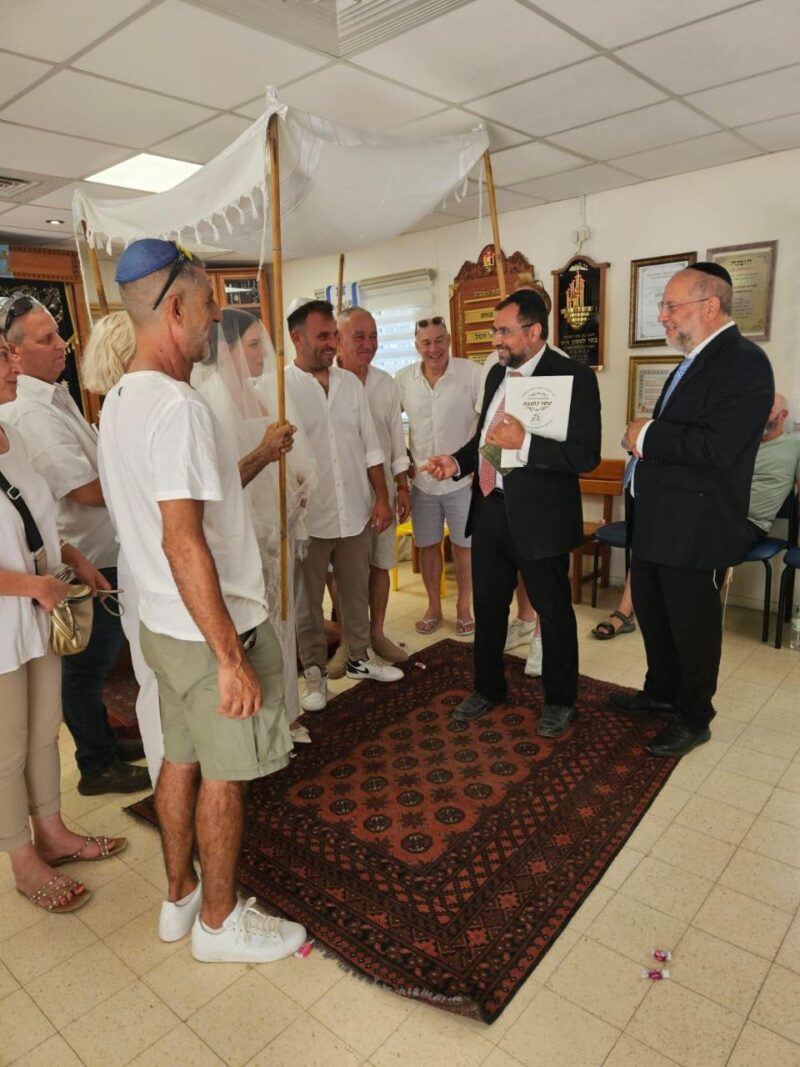 The wedding of Elad and Mika Dubnov in the kibbutz 