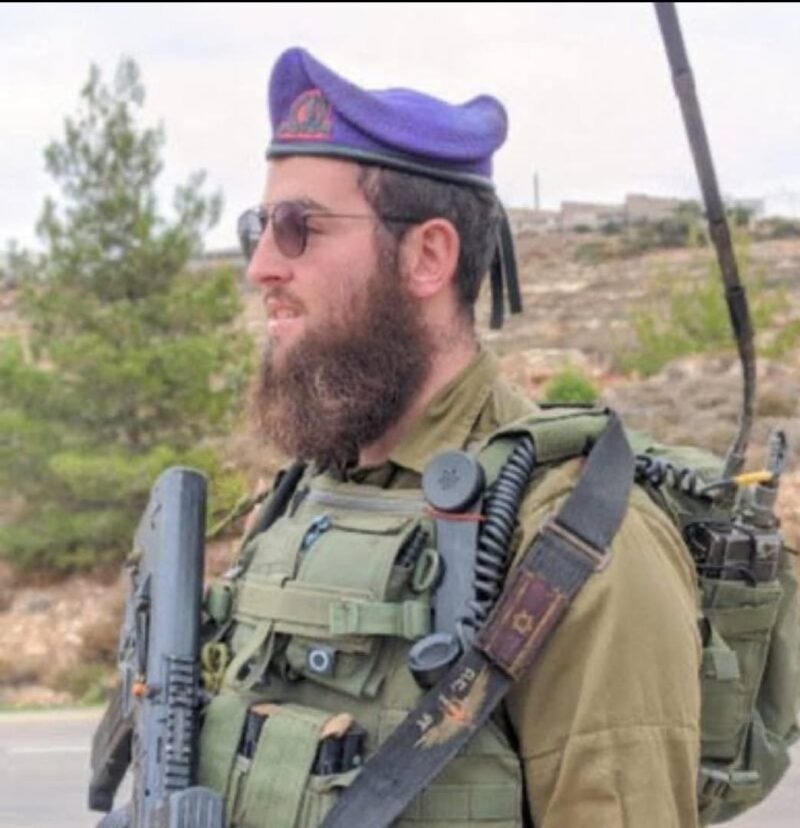 Rabbi Zvi Kogan during his army service in the IDF