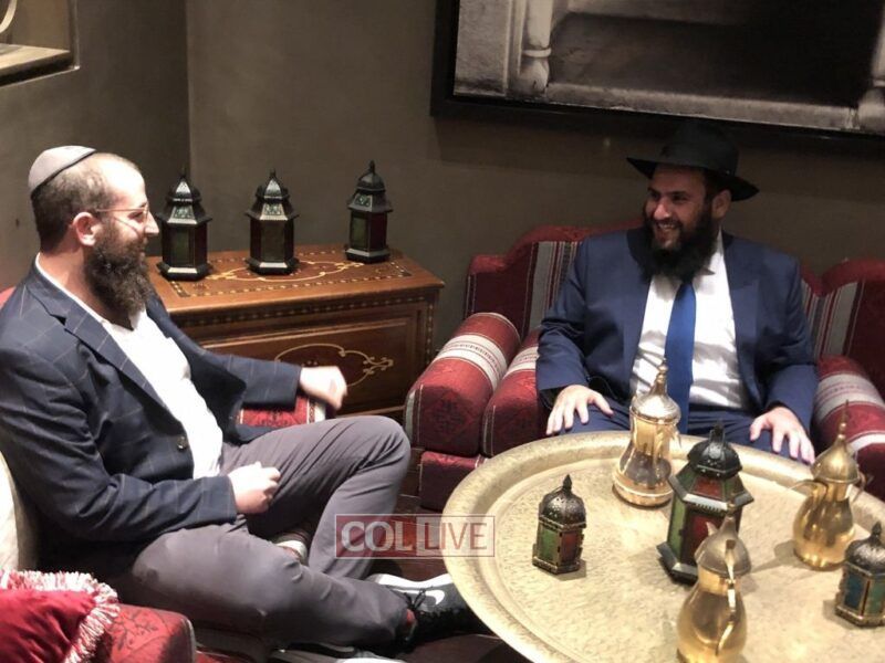 Rabbi Zvi Kogan (left) with Rabbi Levi Duchman, Chief Rabbi of the Emirates 