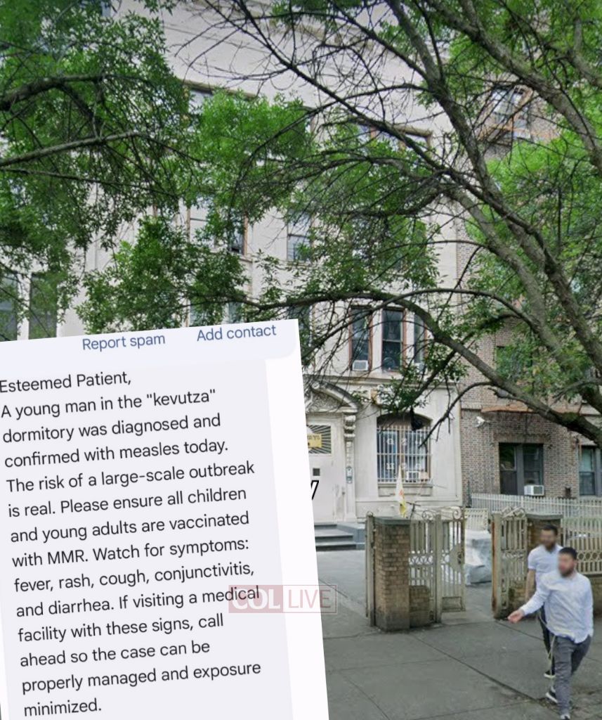 Measles Case Confirmed in 770 Dormitory in Crown Heights