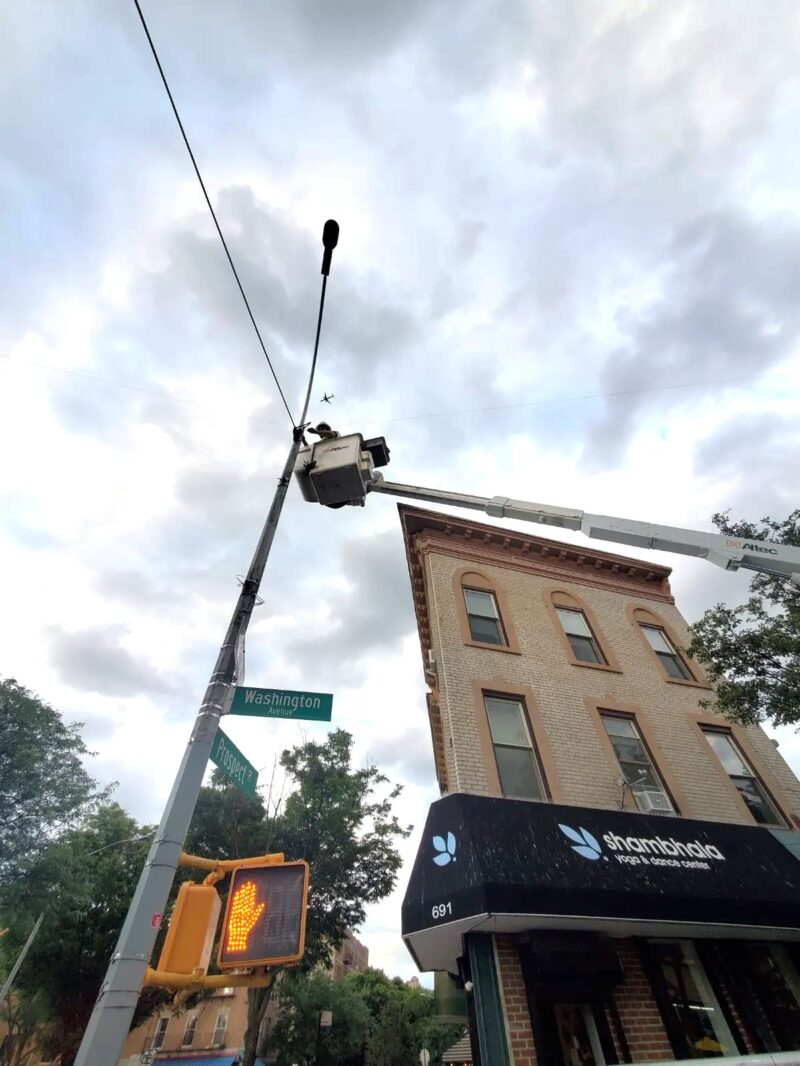 Construction of the Crown Heights Eruv which includes Brownsville and East Flatbush