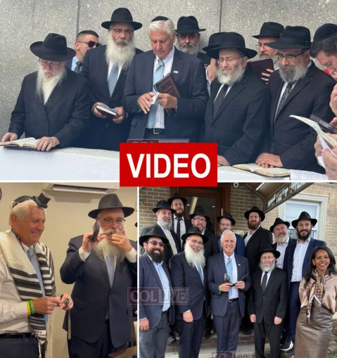 Nassau County Executive, Legislator Visit Rebbe’s Ohel