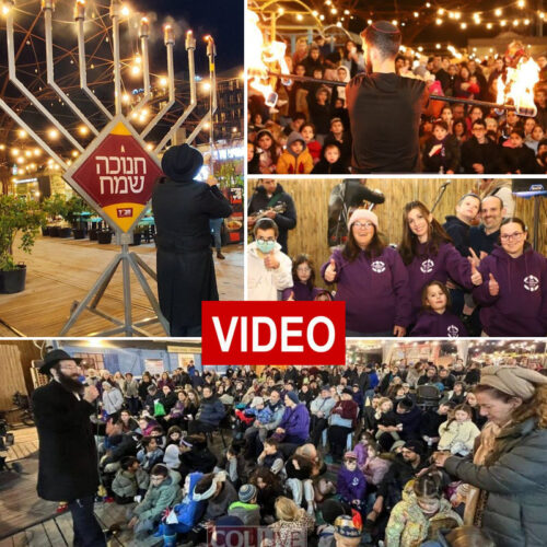 Brother of Rabbi Eli Schlanger Lit the 8th Candle in Jerusalem