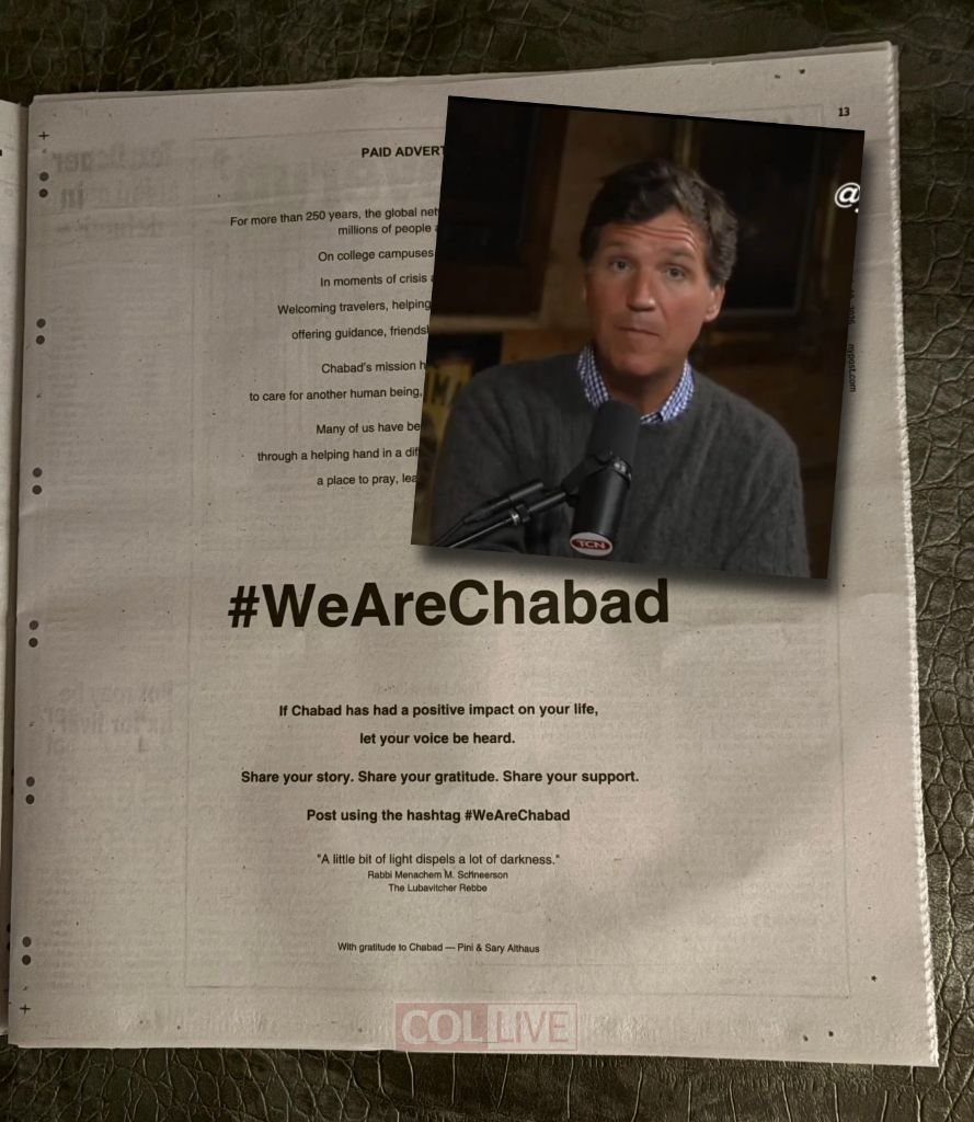 Full Page Ad in New York Post: #WeAreChabad
