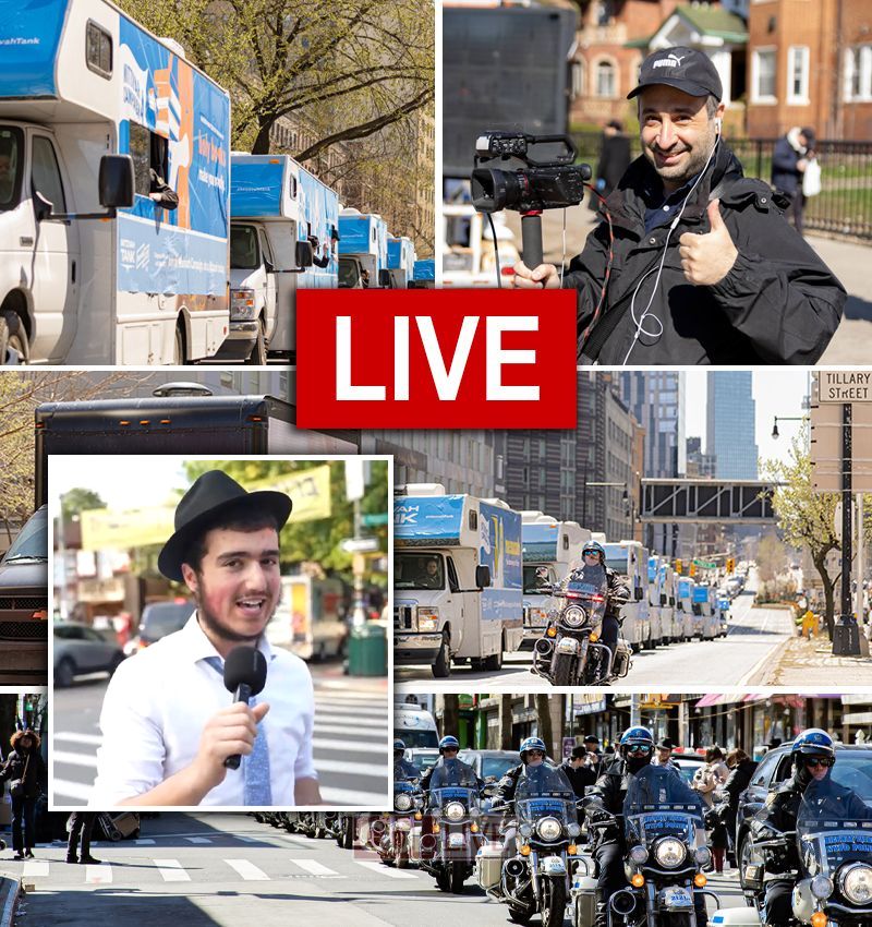 Live: Mitzvah Tank Parade Heads Out to NYC