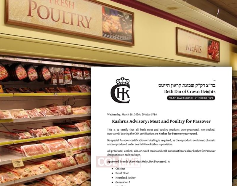 CHK Issues Kashrus Advisory for Meat and Poultry Ahead of Pesach