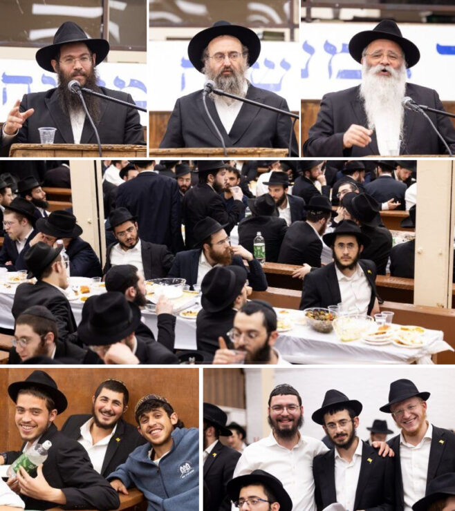 Farbrengen at 770 Marks Beis Iyar