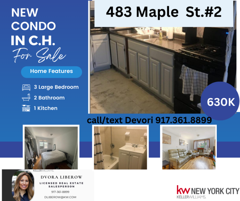 NEW CONDO FOR SALE CENTER OF C.H. Crown Heights Show Ad COLlive