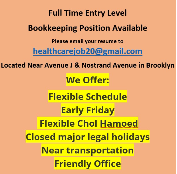 Entry Level Bookkeeper/Accounts Payable Assistant Greater New York