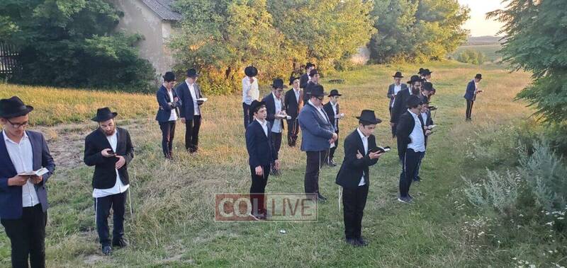 Mincha upon arrival at Mezibush (day 8)