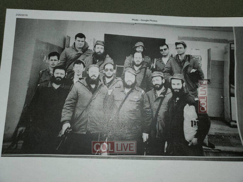 Rabbi Kalman Weinfeld (on the left holding the M16) during his service in the IDF. In the center is Rabbi Yossi Karasik, a known Rabbi in Israel.