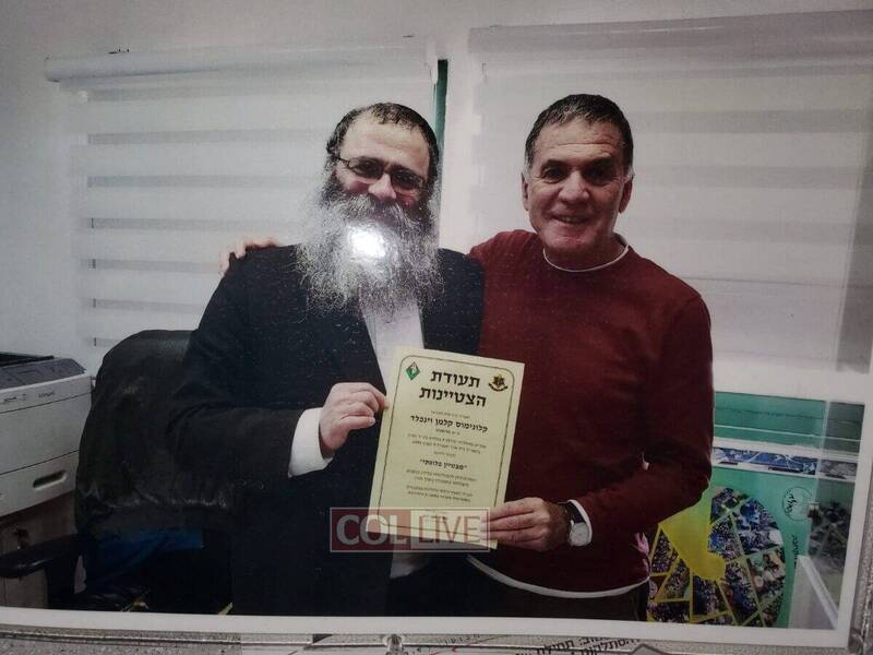 Rabbi Kalman Winfeld and his former IDF commander, Colonel Yaakov Cohen