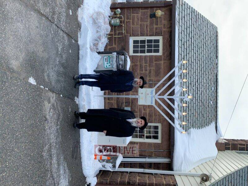 Radburn Station in Fair Lawn, NJ with Rabbi Mordechai Kanelsky and Rabbi Mendel Zaltzman