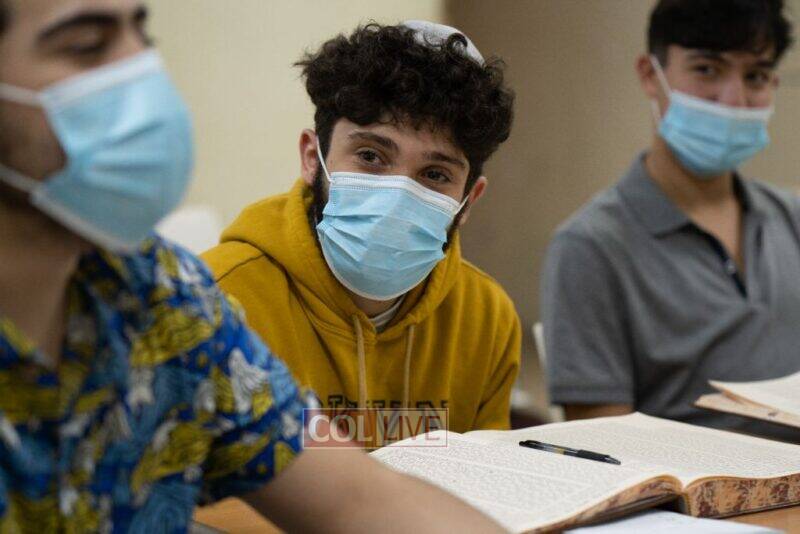 A student at the Mayanot Men_s Program during Covid