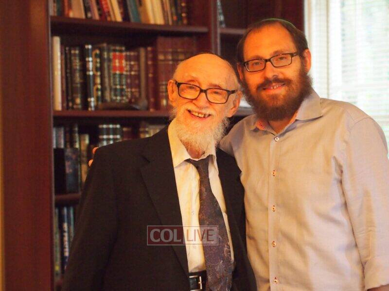 Rabbi Pfeffer and his grandson Rabbi Ari Solish, a Shliach in Georgia 