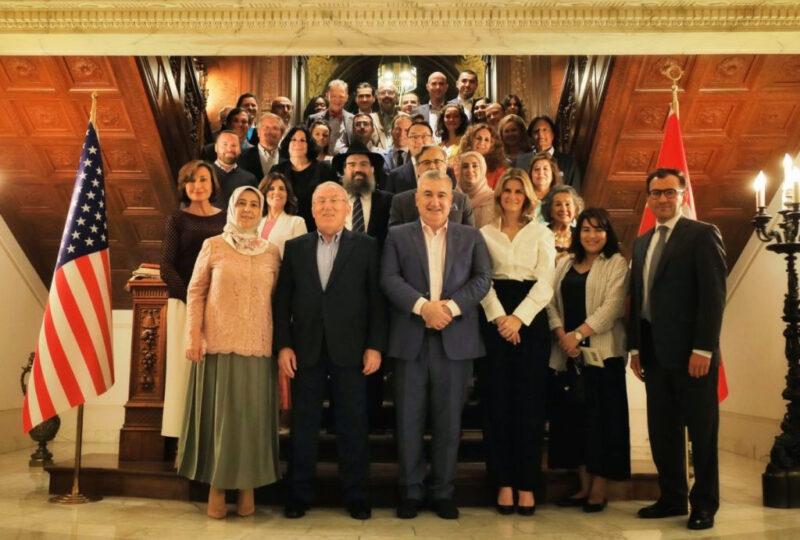 Family photo with Guests of Honor Ambassador of Republic of Azerbaijan HE Elin Suleymanov and his wife Laila