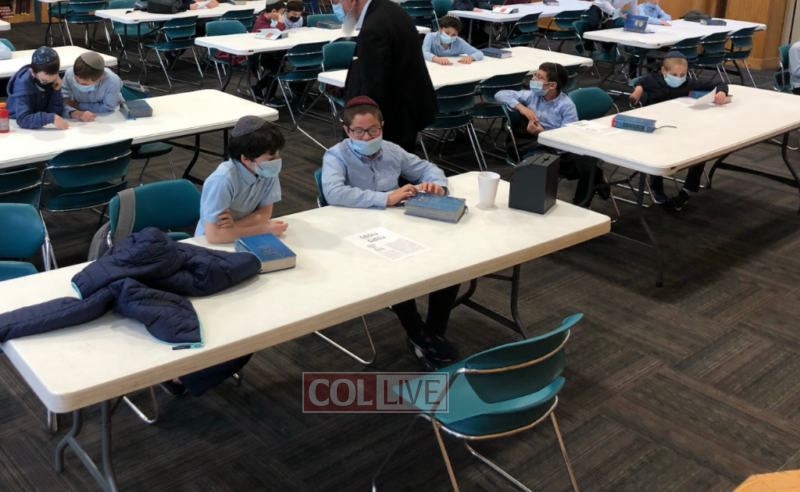 From left to right, Akiva Moshe Grossman and Mordy Jacobs