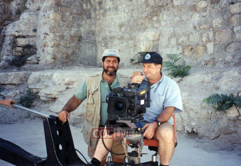 Director Jerry Levine filming in Israel for the documentary.