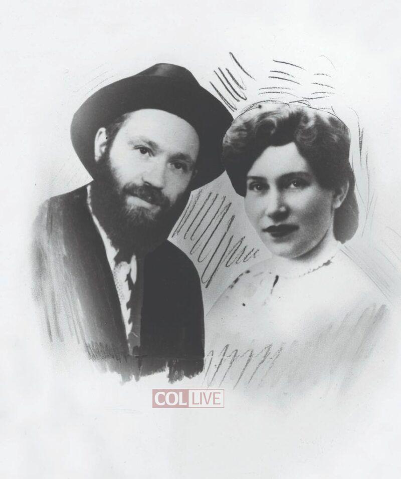 Rabbi Zalman and Rebbetzin Shula Kazen in the early 1950's