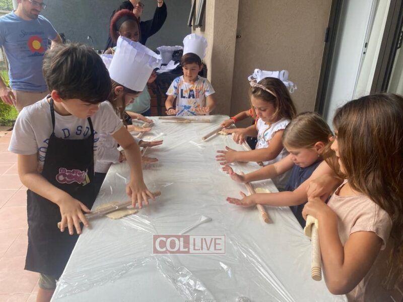 Model matzah bakery with the Jewish children in Lusaka