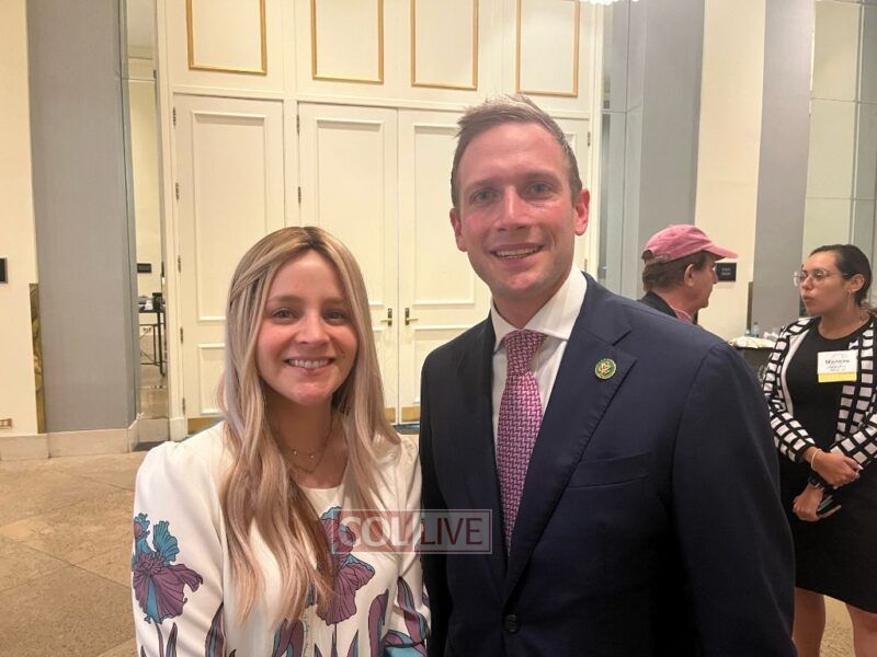 Mor Greenberg with Congressman Max Miller, one of 2 Jewish Republican congressman