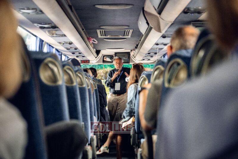 Eric Fingerhut, on the road in Ukraine with Jewish leaders from US/ Photo Alexandra Coffey<br />
