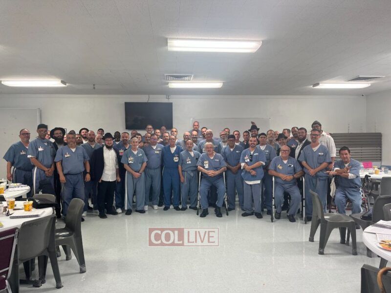 The Aleph Institute ran a Yeshiva in Prison program for Jewish men at Everglades Correctional Institution in Miami, Florida on November 23, 2023