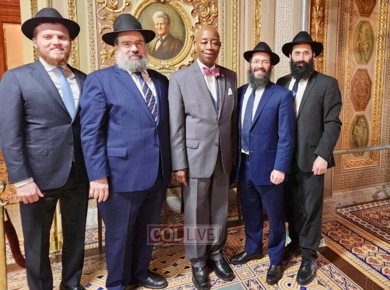 The rabbis with Senate Chaplain Barry Black (center)