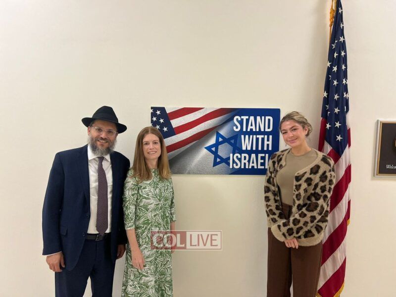 With Sarah Salas, the legislative director to Congresswoman Elise Stefanik, who leads the investigation of anti-Semitism on Campuses around the US