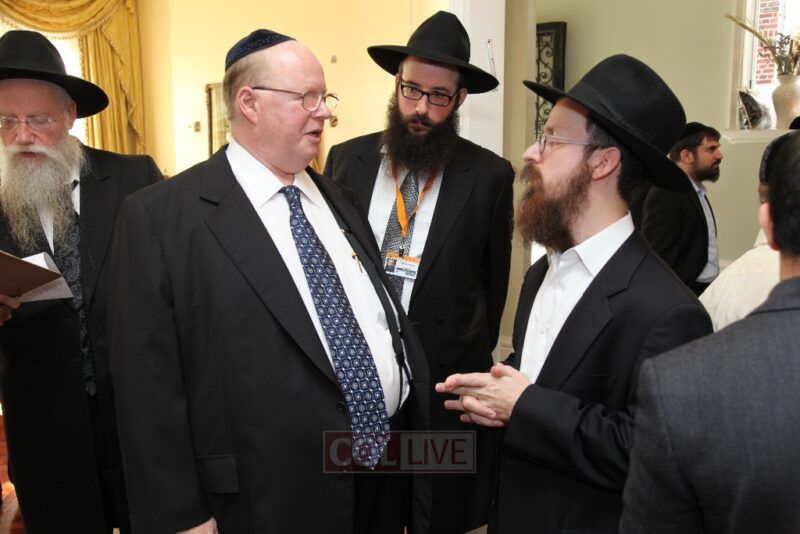 Dr. Maling and Rabbi Notik with Rabbi Shmotkin of JEM